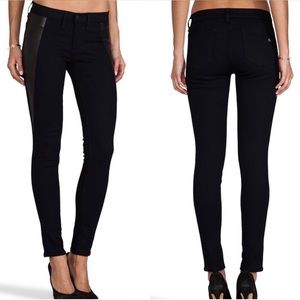 Rag and Bone Pop In leather‎ insert legging Size 25